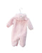 A Pink Long Sleeve Jumpsuits from Chickeeduck in size 6-12M for girl. (Back View)