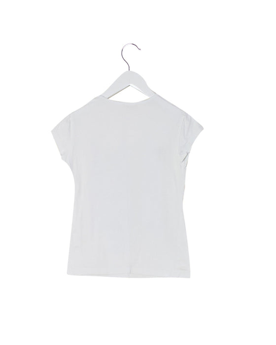 A White Short Sleeve T Shirts from Elsy in size 4T for girl. (Back View)