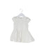 A White Sleeveless Tops from Miniclasix in size 12-18M for girl. (Front View)