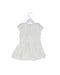 A White Sleeveless Tops from Miniclasix in size 12-18M for girl. (Back View)
