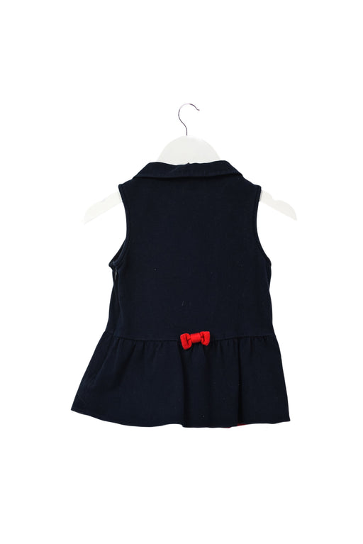 A Navy Sleeveless Polos from Nicholas & Bears in size 2T for girl. (Front View)