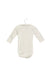 A White Long Sleeve Bodysuits from Polarn O. Pyret in size 3-6M for girl. (Back View)