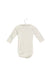 A White Long Sleeve Bodysuits from Polarn O. Pyret in size 3-6M for girl. (Back View)