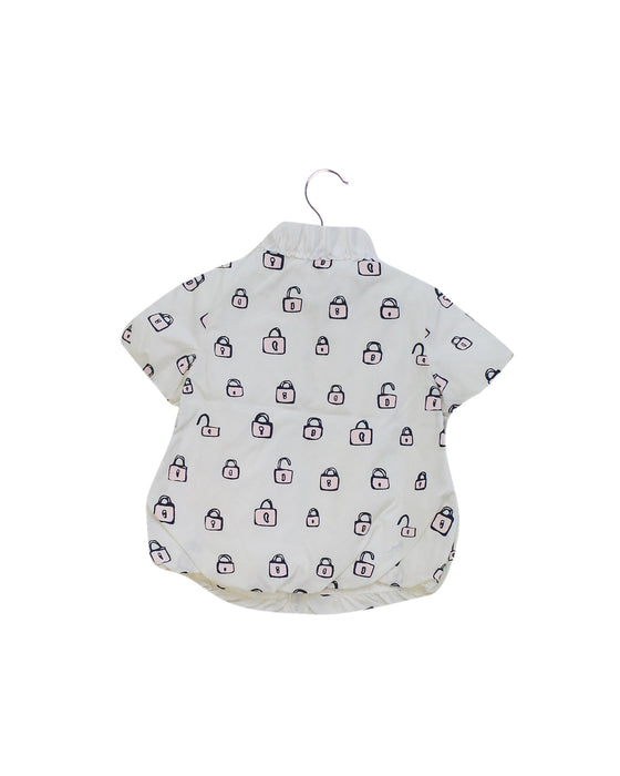 A White Short Sleeve Tops from Nicholas & Bears in size 12-18M for girl. (Front View)