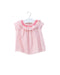 A Pink Short Sleeve Tops from Jacadi in size 3-6M for girl. (Front View)