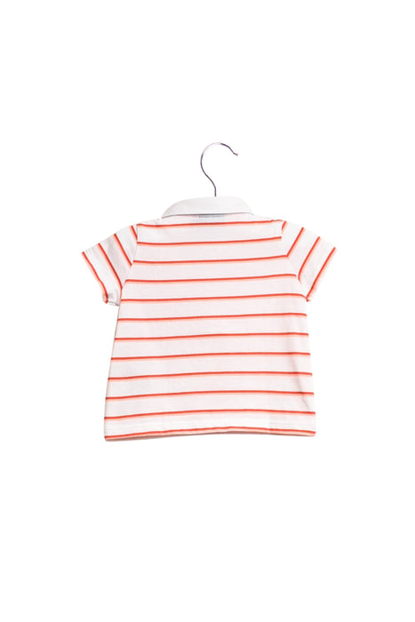 A White Short Sleeve Polos from Sergent Major in size 3-6M for girl. (Back View)