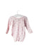 A Pink Long Sleeve Bodysuits from Petit Bateau in size 3-6M for girl. (Back View)