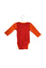 A Red Long Sleeve Bodysuits from DPAM in size 3-6M for girl. (Back View)