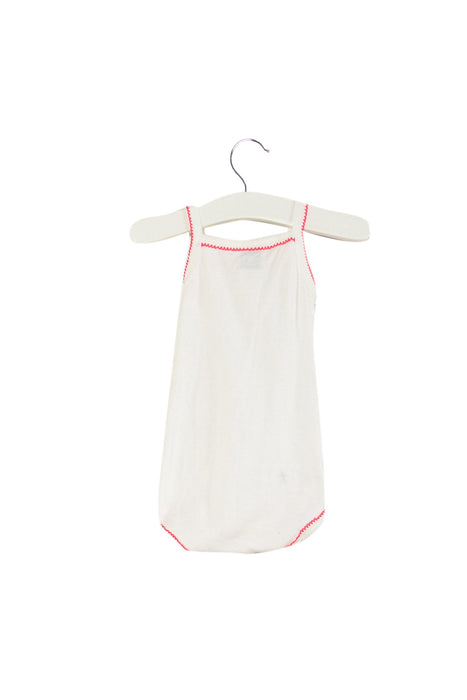 A White Long Sleeve Bodysuits from Petit Bateau in size 0-3M for girl. (Back View)