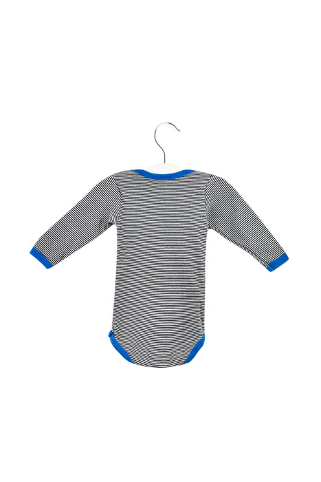 A Blue Long Sleeve Bodysuits from Petit Bateau in size 3-6M for neutral. (Back View)