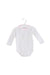 A White Long Sleeve Bodysuits from Purete du... Bebe in size 6-12M for girl. (Front View)