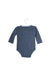 A Navy Long Sleeve Bodysuits from 7 For All Mankind in size 3-6M for boy. (Back View)