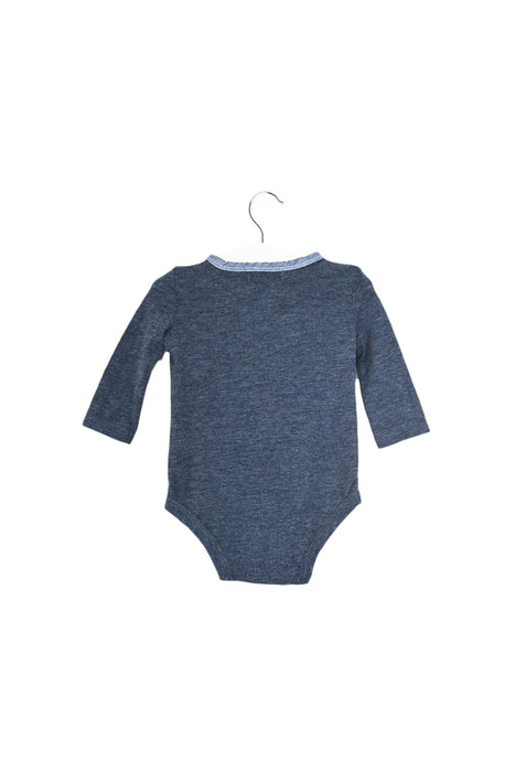 A Navy Long Sleeve Bodysuits from 7 For All Mankind in size 3-6M for boy. (Back View)