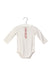 A White Long Sleeve Bodysuits from Jacadi in size 3-6M for girl. (Front View)