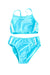 A Blue Bikinis from Zoggs in size 6T for girl. (Front View)
