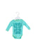 A Green Long Sleeve Bodysuits from Baby Hero in size 0-3M for girl. (Front View)