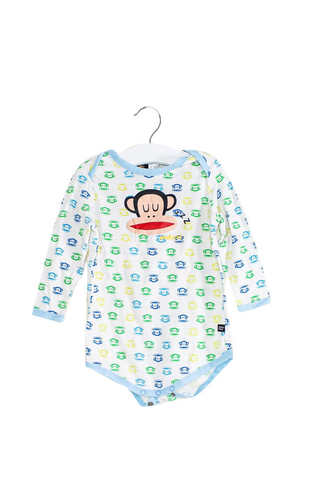 A White Long Sleeve Bodysuits from Paul Frank in size 6-12M for girl. (Front View)