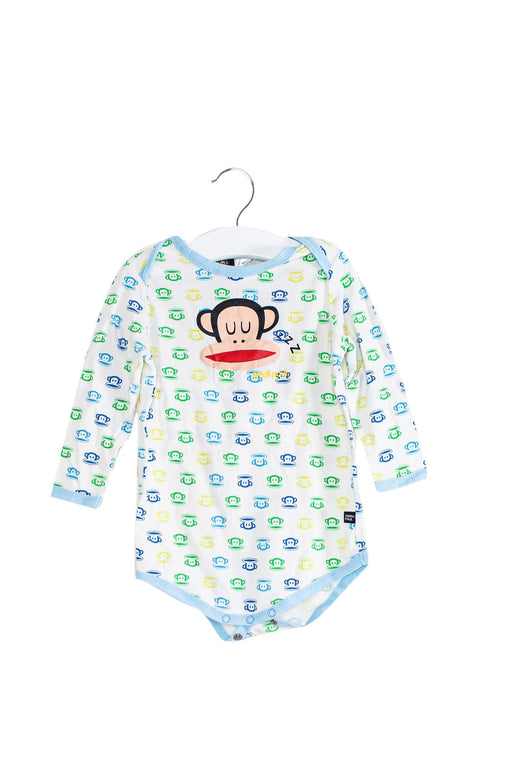 A White Long Sleeve Bodysuits from Paul Frank in size 6-12M for girl. (Front View)