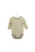 A Beige Long Sleeve Bodysuits from Seed in size 3-6M for boy. (Front View)