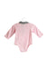 A Pink Long Sleeve Bodysuits from 7 For All Mankind in size 3-6M for girl. (Back View)