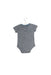 A Navy Short Sleeve Bodysuits from 7 For All Mankind in size 3-6M for boy. (Back View)