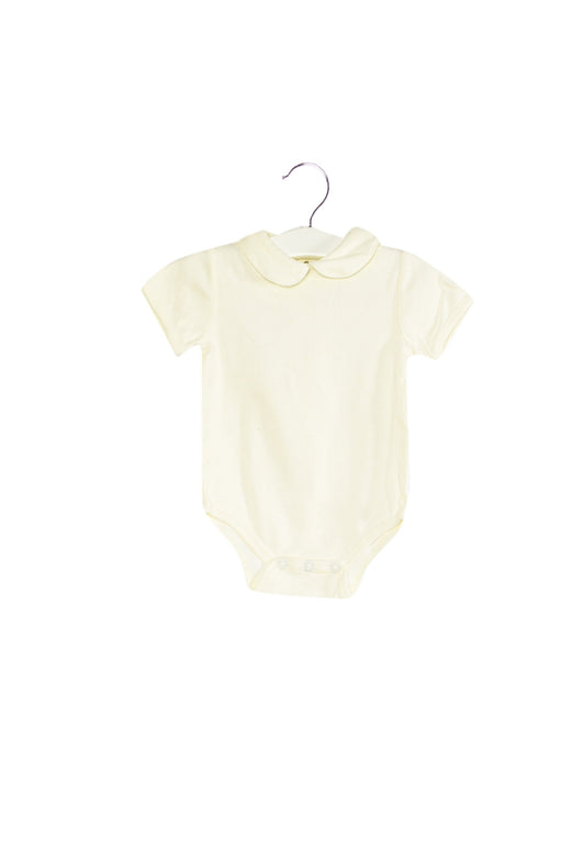 A Ivory Short Sleeve Bodysuits from Ralph Lauren in size 6-12M for girl. (Front View)