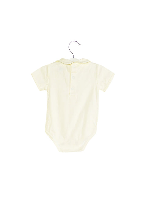 A Ivory Short Sleeve Bodysuits from Ralph Lauren in size 6-12M for girl. (Back View)
