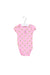 A Pink Short Sleeve Bodysuits from Juicy Couture in size 3-6M for girl. (Front View)