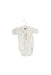 A White Short Sleeve Bodysuits from Cambrass in size 0-3M for neutral. (Front View)