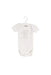 A White Short Sleeve Bodysuits from 3Pommes in size 0-3M for girl. (Front View)