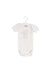 A White Short Sleeve Bodysuits from 3Pommes in size 0-3M for girl. (Front View)