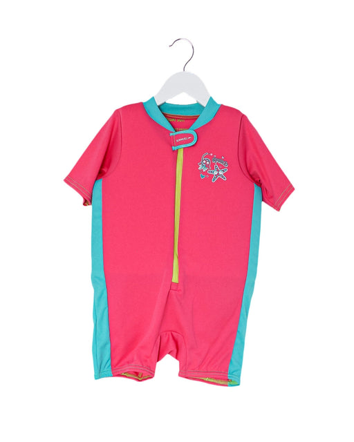A Pink Floatsuits from Speedo in size 4T for girl. (Front View)