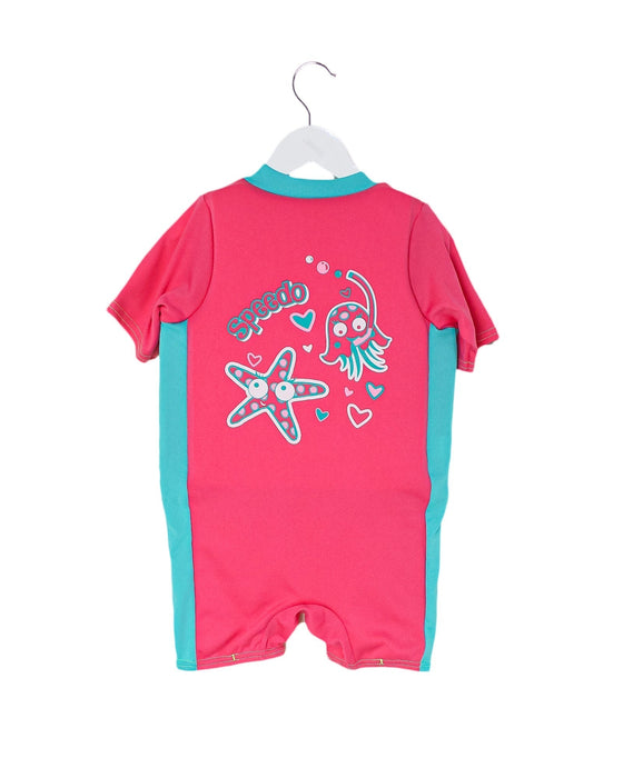 A Pink Floatsuits from Speedo in size 4T for girl. (Back View)