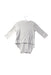 A Grey Long Sleeve Bodysuits from Seed in size 3-6M for girl. (Back View)