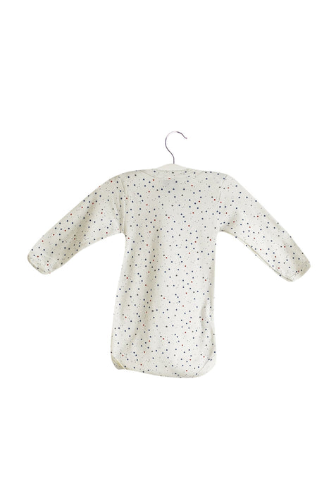 A Blue Long Sleeve Bodysuits from Petit Bateau in size 3-6M for neutral. (Back View)