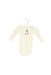 A White Long Sleeve Bodysuits from Petit Bateau in size 3-6M for girl. (Front View)