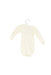 A White Long Sleeve Bodysuits from Petit Bateau in size 3-6M for girl. (Back View)
