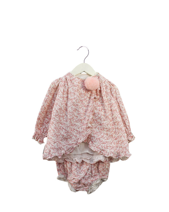 A Pink Long Sleeve Tops from Nanos in size 18-24M for girl. (Back View)