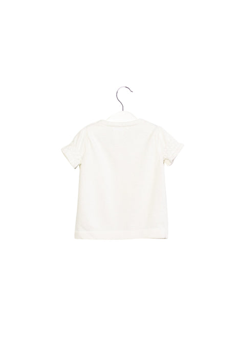 A White Cardigans from Janie & Jack in size 6-12M for girl. (Back View)