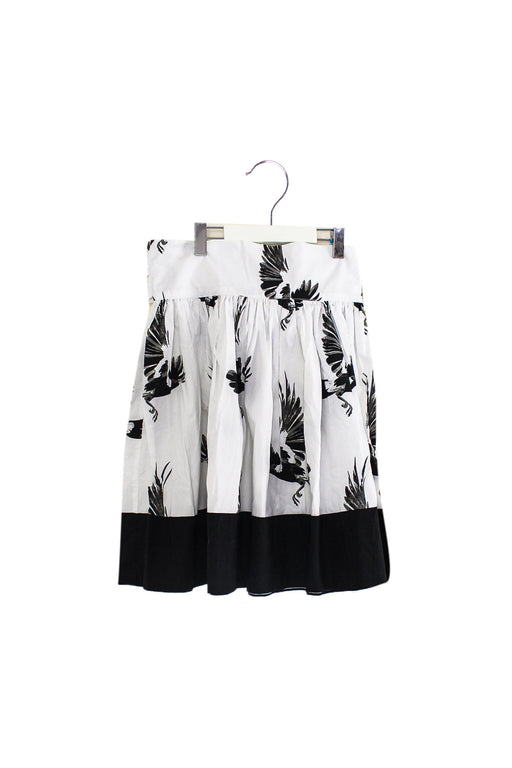A White Mid Skirts from Carbon Soldier in size 10Y for girl. (Front View)