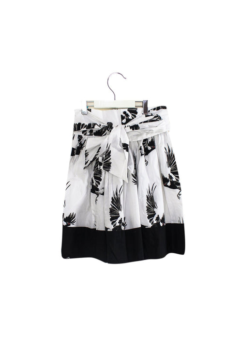 A White Mid Skirts from Carbon Soldier in size 10Y for girl. (Back View)