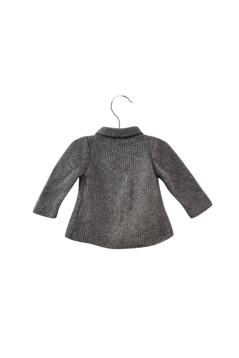 A Grey Cardigans from Bout'Chou in size 6-12M for neutral. (Back View)