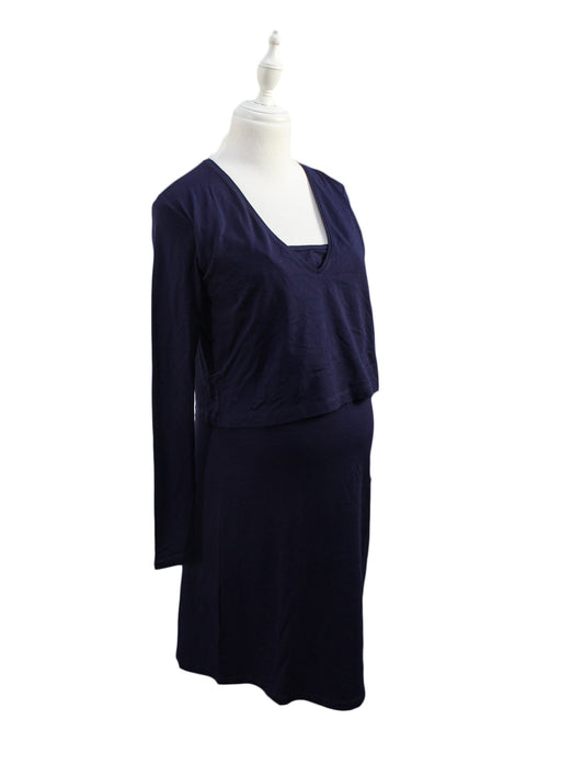A Navy Nursing Dresses from Isabella Oliver in size XS for maternity. (Front View)