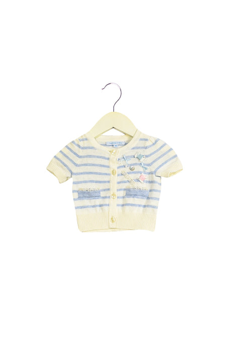 A White Cardigans from Nicholas & Bears in size 0-3M for girl. (Front View)