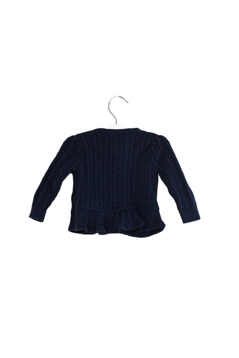 A Navy Cardigans from Ralph Lauren in size 3-6M for girl. (Back View)
