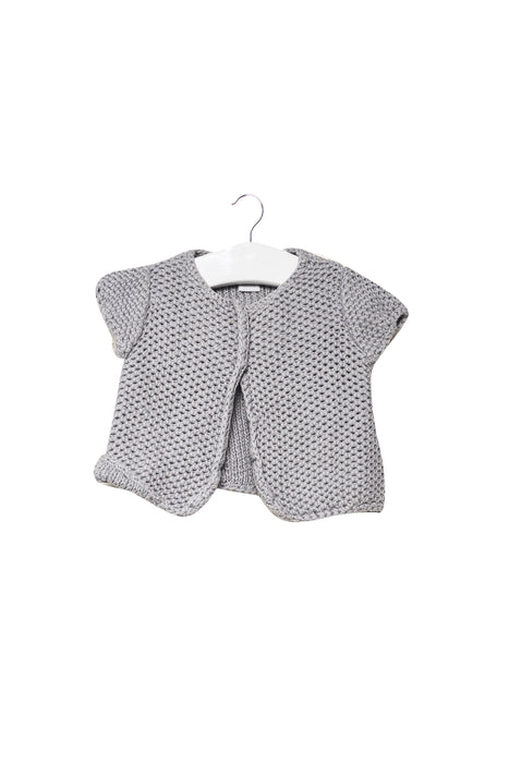 A Grey Cardigans from Chateau de Sable in size 3-6M for girl. (Front View)