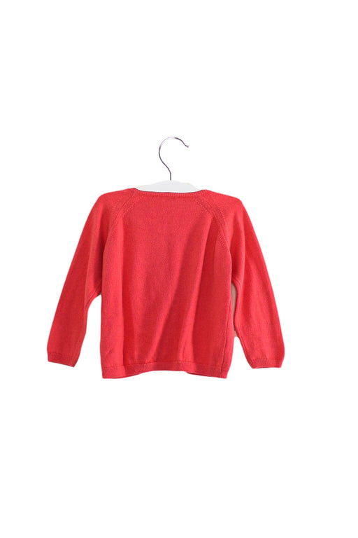 A Pink Cardigans from Les Enfantines in size 12-18M for girl. (Front View)