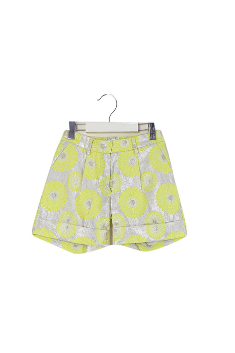 A Yellow Shorts from Simonetta in size 6T for girl. (Front View)