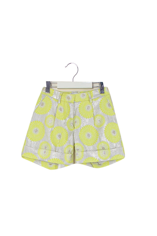 A Yellow Shorts from Simonetta in size 6T for girl. (Front View)