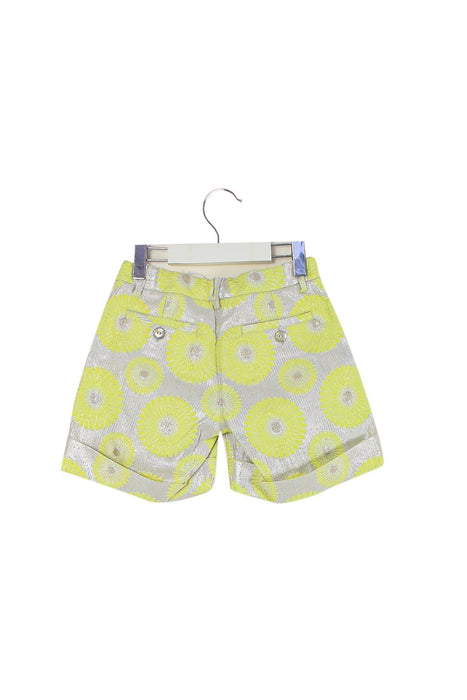 A Yellow Shorts from Simonetta in size 6T for girl. (Back View)